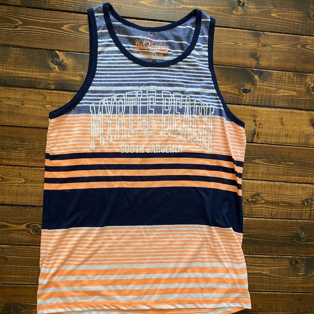 Myrtle Beach Striped Men's Tank